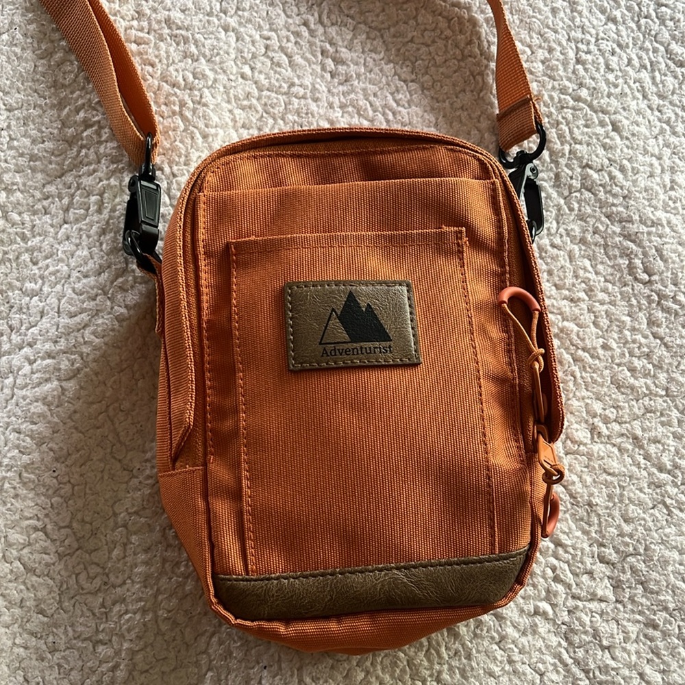 Adventurist Backpack Co. Nomad Crosssbody Sling Bag Hiking Outdoor Travel Orange - Picture 6 of 15